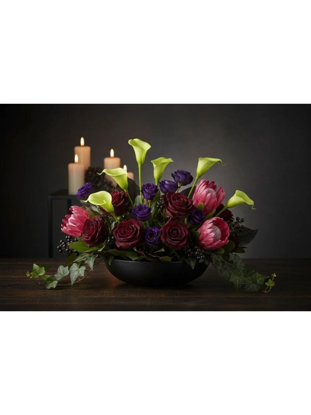 Artificial Green Calla Lily Stems, Real Touch Faux Flowers, 15 Inch, Set of 5